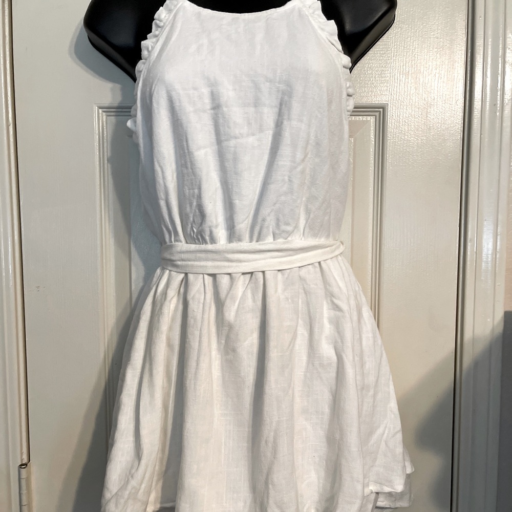Frock Candy White / Halter Tie Romper
